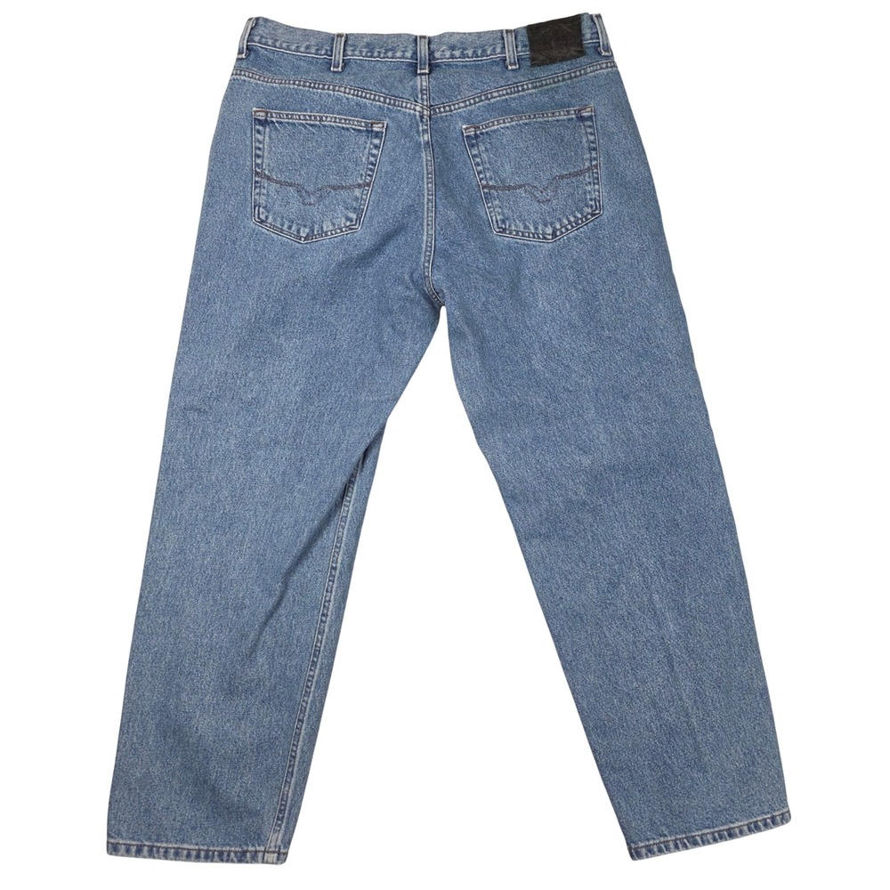 Harley Davidson Mens Relaxed Fit Jeans Blue Denim Size 40x30 Small Stain - Picture 2 of 13